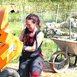 Lucie en plein boulot